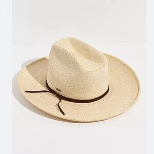 Brixton Natural Straw Hat with Black Band